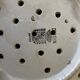 Country plate in ivory earthenware from Sarreguemines, serving dish 1900