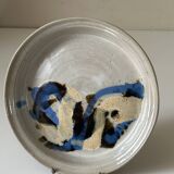 Ceramic plate signed vintage 70s