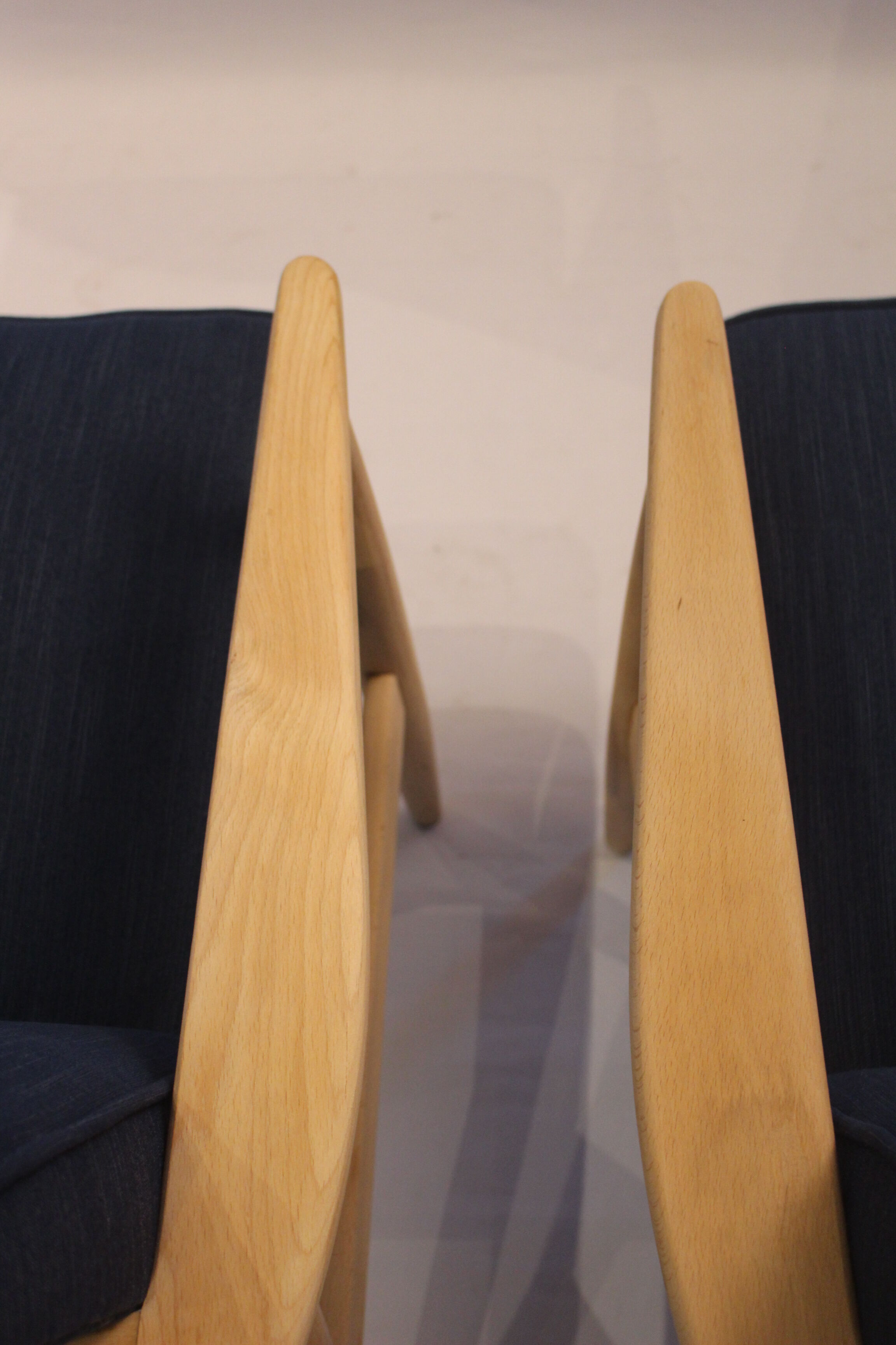 Armchairs created by Mr. Zieliński year 60 blue fabric