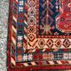 Vintage Persian Luri rug wool from the 1950s