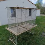 Aviary bird cage wrought iron 20th