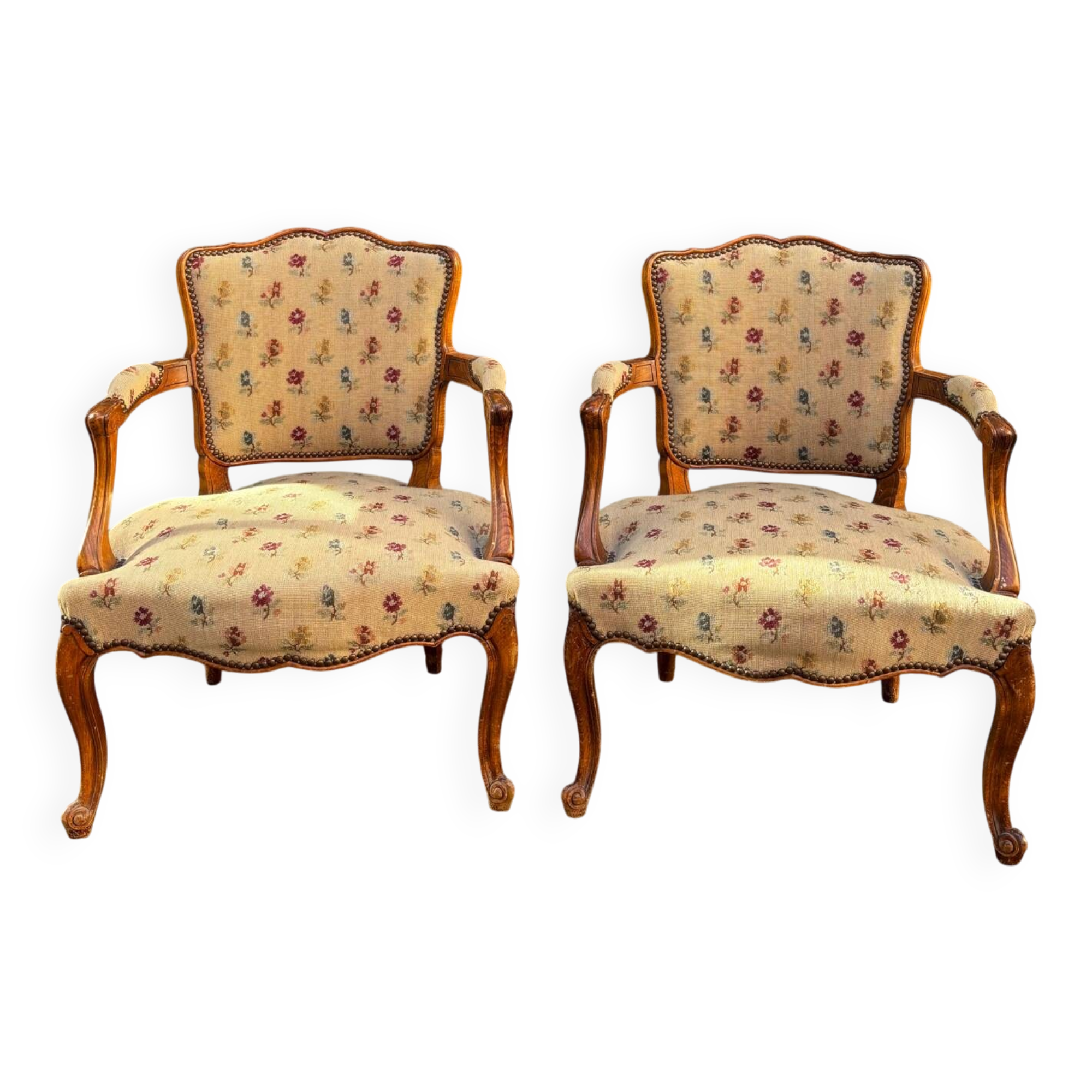 Pair of Louis XV armchairs