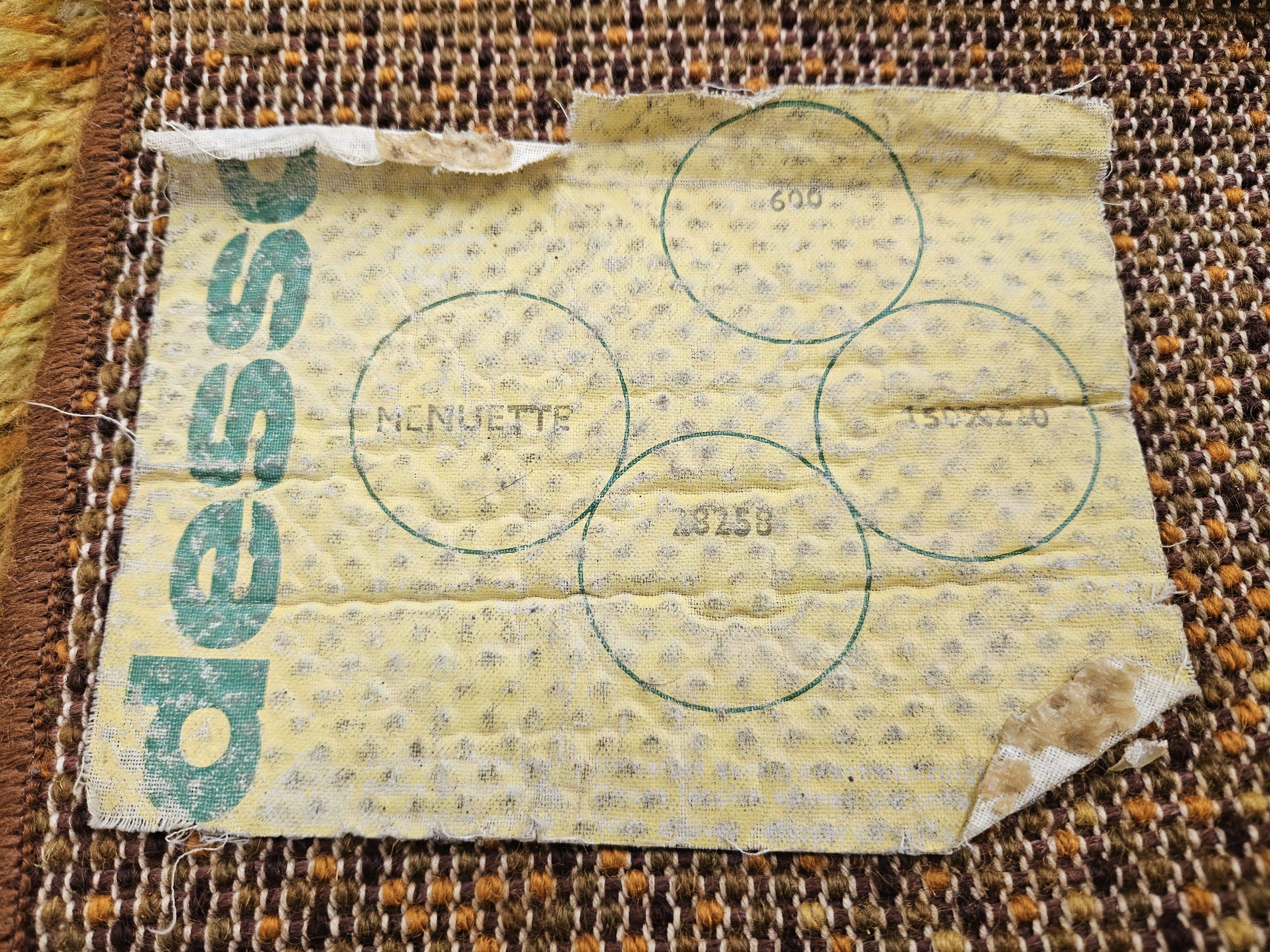 Tapis Menuette de Desso, Pays-Bas, 1970