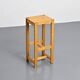 Solid pine bar stool, Maison Regain, 1970s