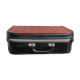 Vintage suitcase in red and skai Scottish fabric