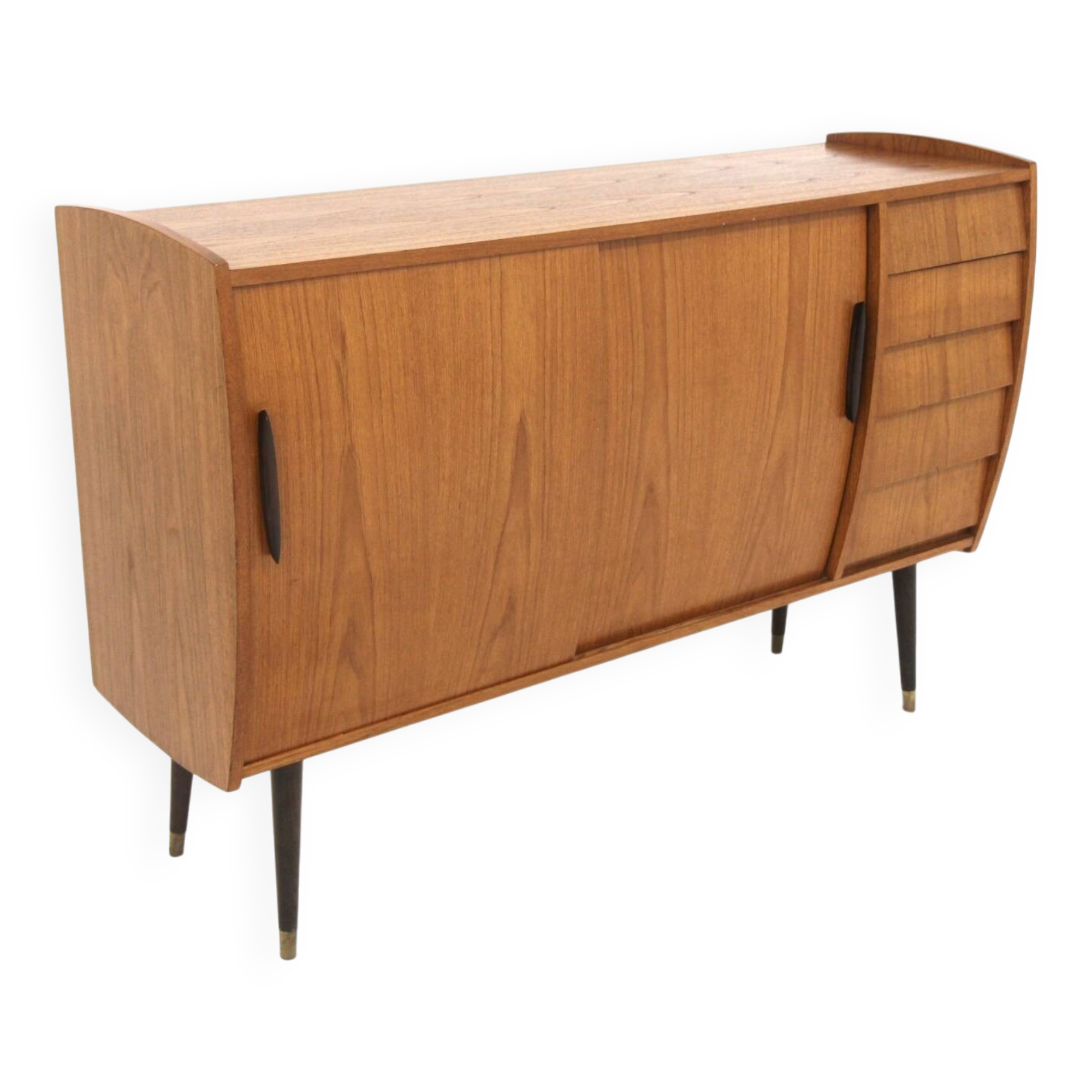 Enfilade scandinave "Roulette" en teck, Möbel-Ikea, Suède, 1960