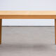 Vintage scandinavian table raw wood 1960