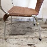 Stackable patio armchairs