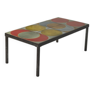 Rare table basse en céramique