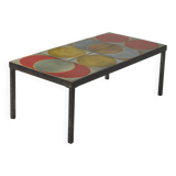 Rare ceramic coffee table by Roger Capron, Vallauris, 1960.