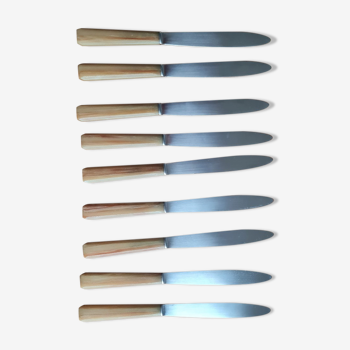 Set de 9 couteaux en bakélite