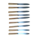 Set de 9 couteaux en bakélite