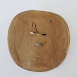 Masque Mexicain en terre cuite, art populaire Mexicain, années 70