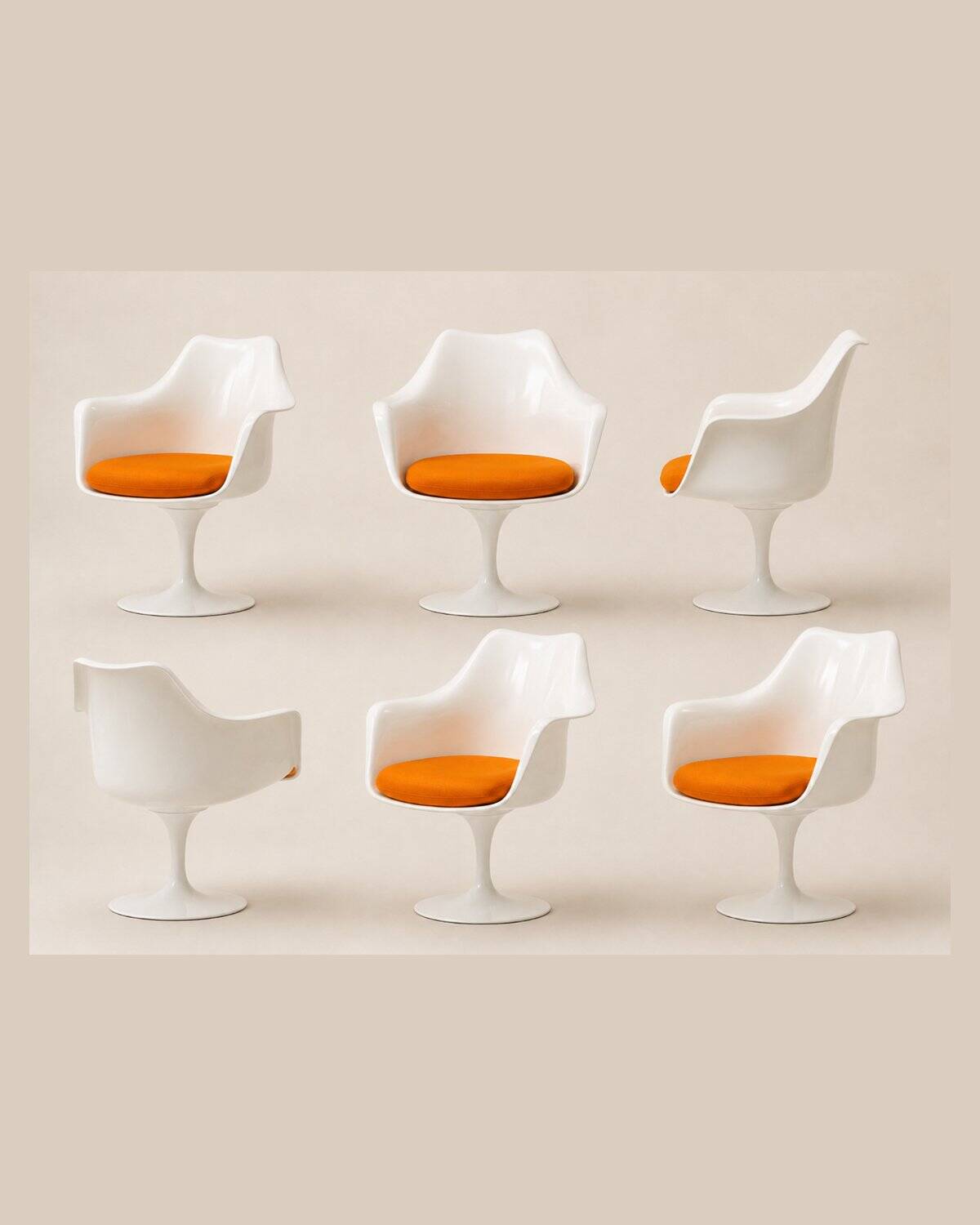Eero Saarinen & Knoll set of 6 chairs