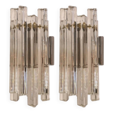 2 designer wall lights Trilobo, Venini, Murano