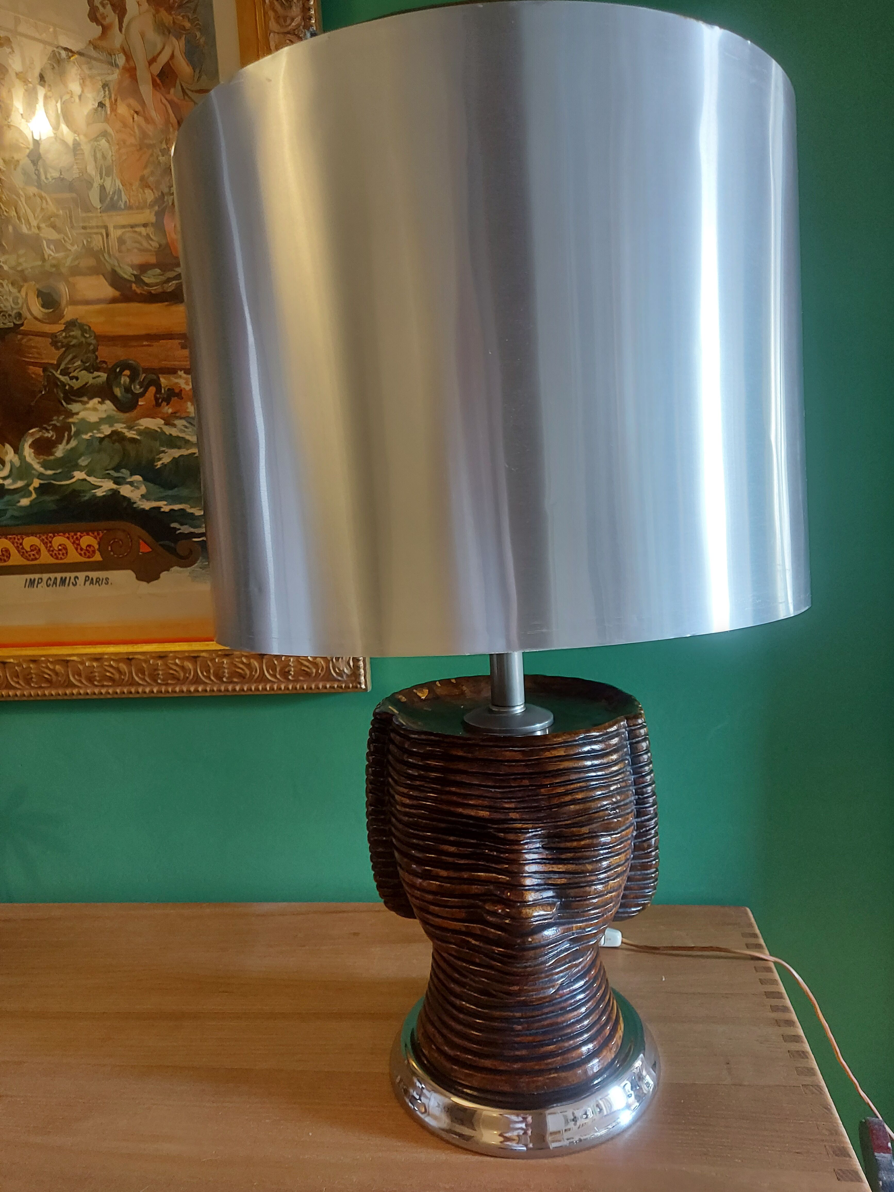 Vintage ceramic lamp of the years 70's luxor