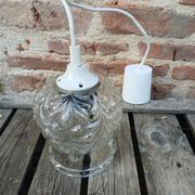 Vintage glass pendant/lamp