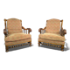 Paire de fauteuils de style Louis XIII