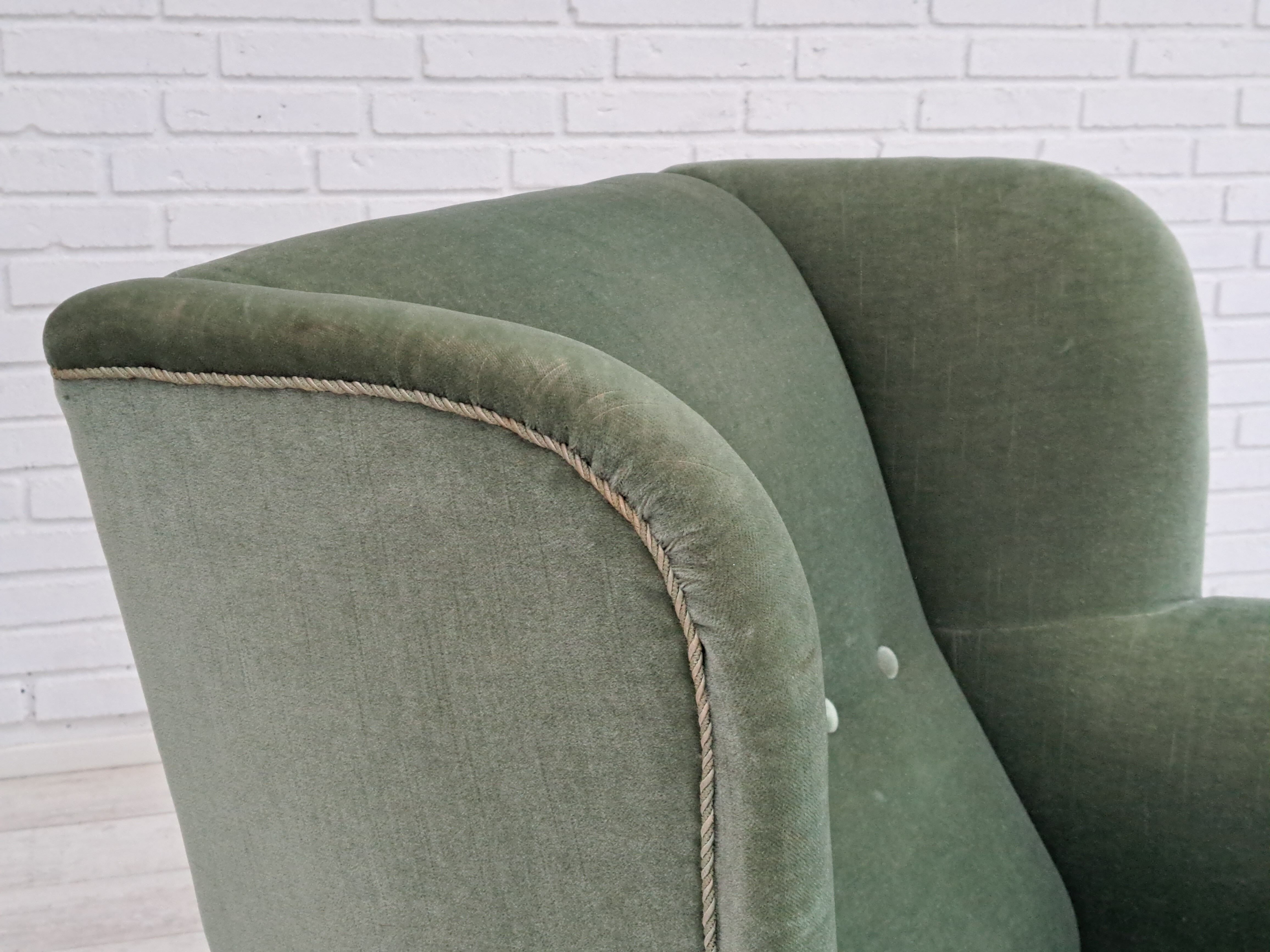 60s, Danish design by Fritz Hansen lounge chair, original condition