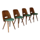 Set of 4 Lollipop chairs by Frantisek Jirak for Tatra 1960
