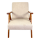 Vintage armchair B-310 VAR beige structural boucle 1970s - 2 pieces available - light wood