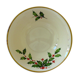 Porcelain salad with trendy holly berries - Lenox - Made in U.S.A.