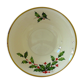 Porcelain salad with trendy holly berries - Lenox - Made in U.S.A.