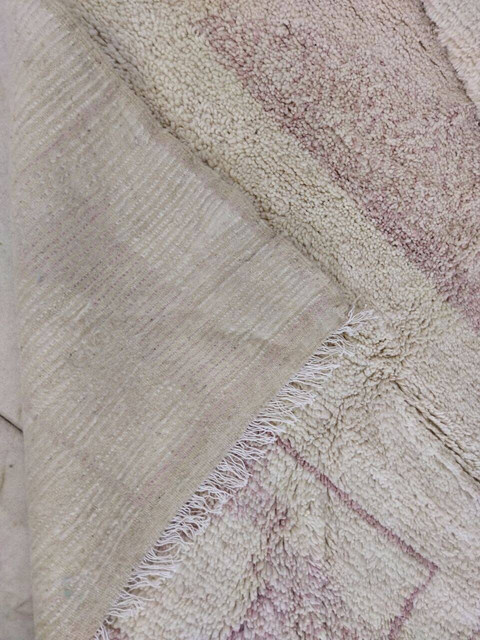 Handmade wool Berber rug 314x193cm