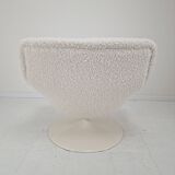 Restored Artifort F518 Lounge Chair by Geoffrey Harcourt in Bouclé Fabric,