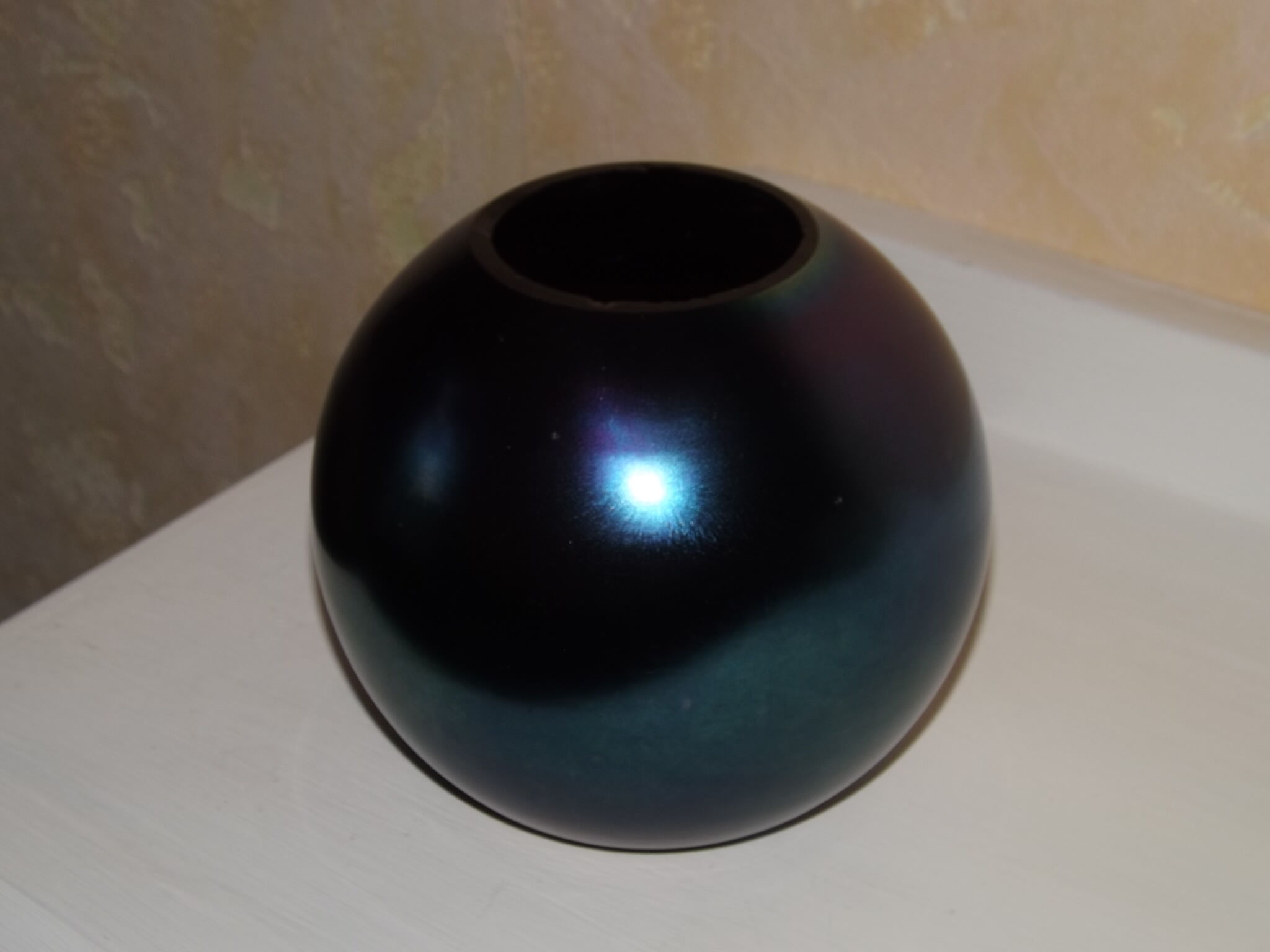 Vase ball iridescent czechoslovakia 1930 1940 art deco