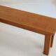 Pair of brutalist benches. Wood. France. Circa 1960.