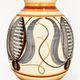 Kupittaan Savi vase hand-painted, tulip pattern, Finland, 1940s–50s