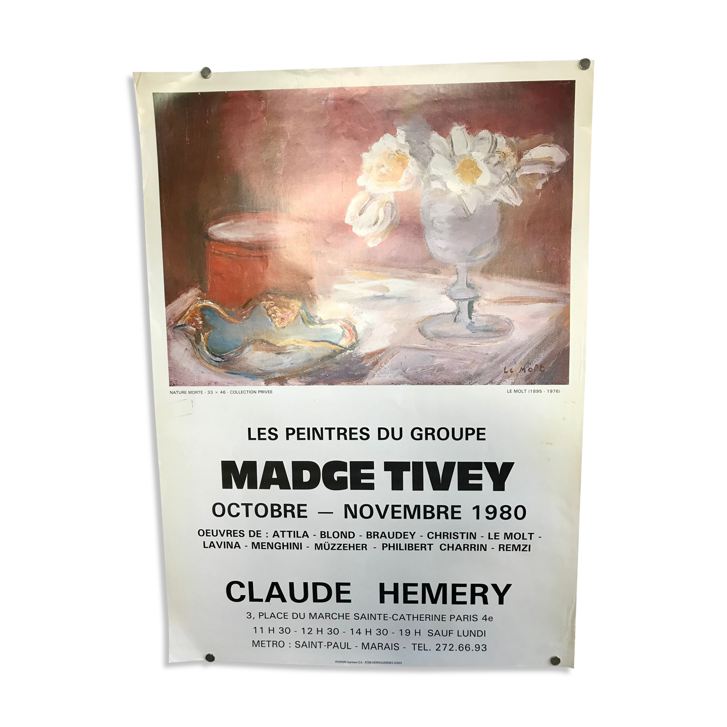 Still life exhibition poster 1980