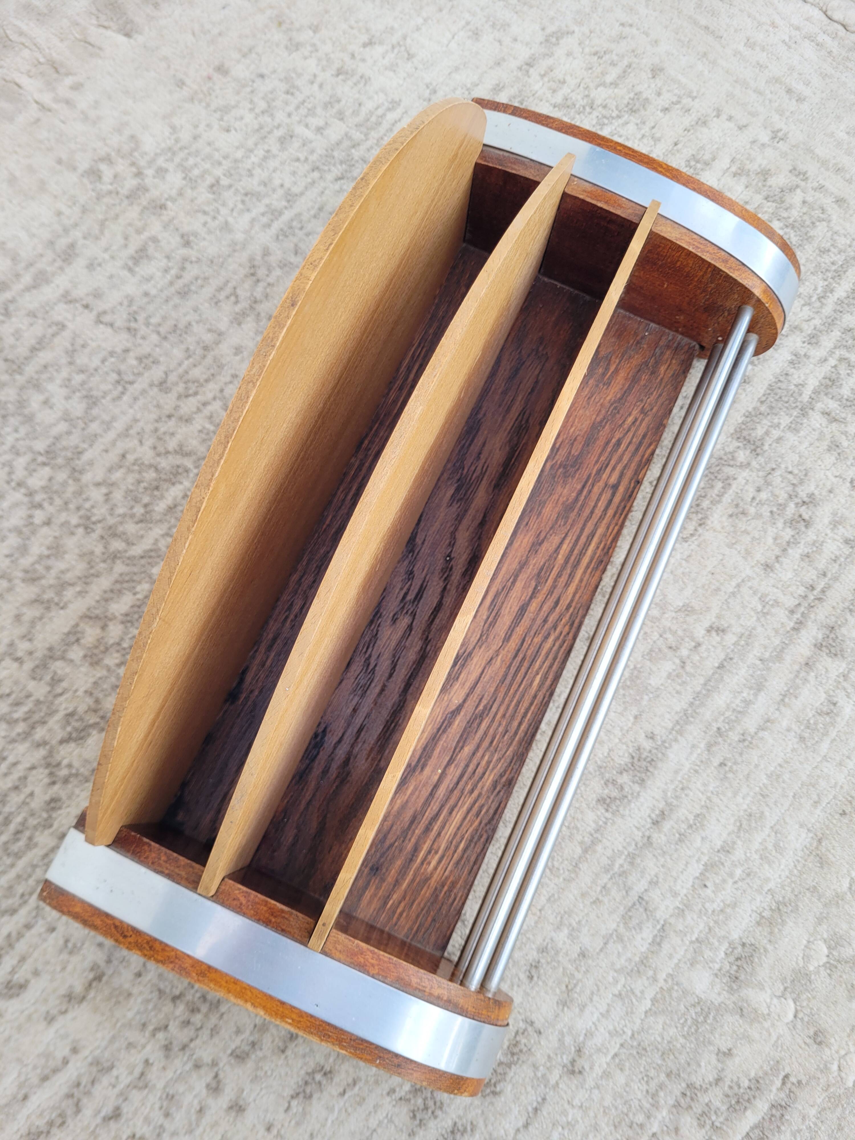 Vintage desk organizer mail holder