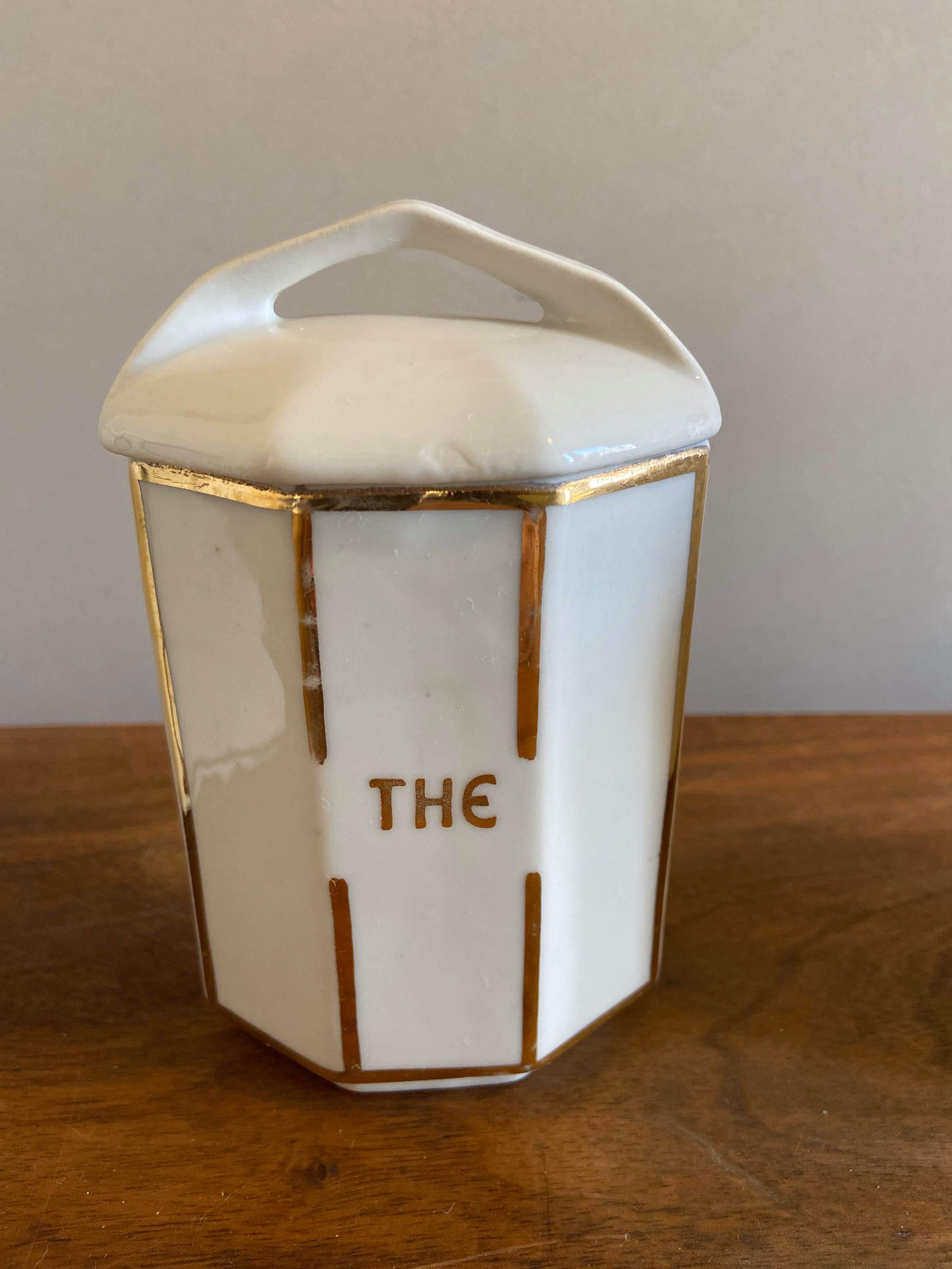 Series porcelain spice pots with matchbox