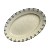 Oval dish Terre de Fer marine Rotterdam