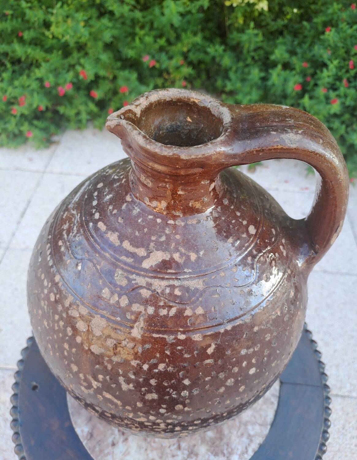 19th century glazed terracotta jug