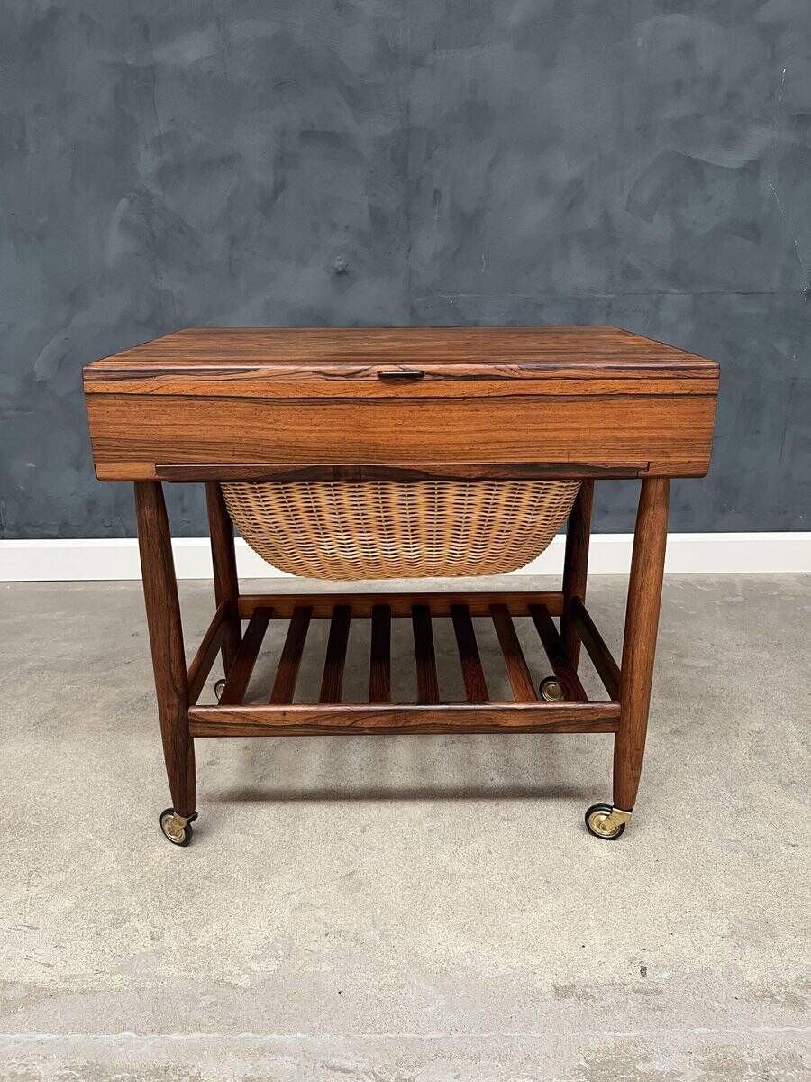 Sewing Table in Rosewood by Ejvind A. Johansson for FDB, 1960s