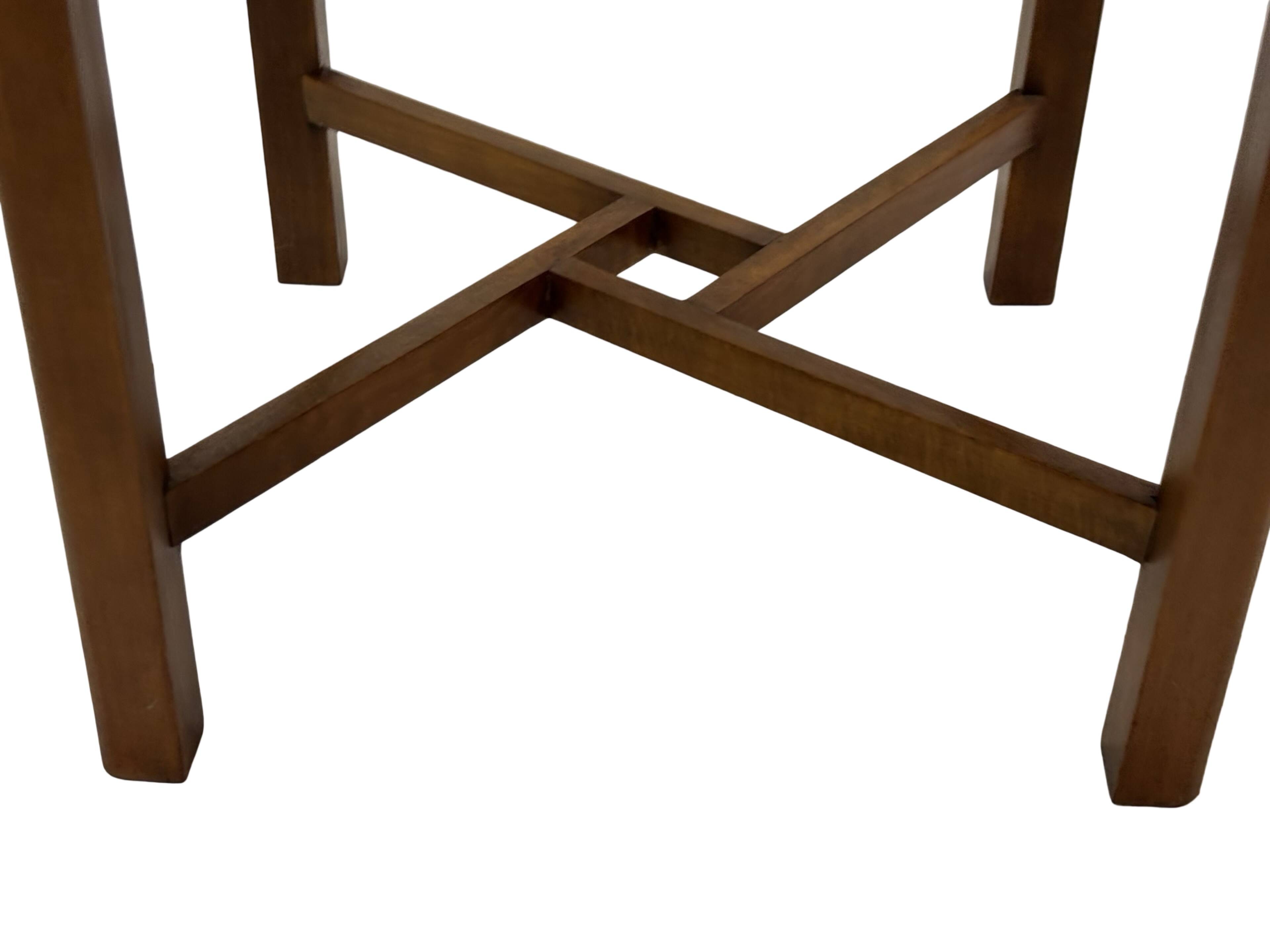 Art Deco side table walnut wood design 30's
