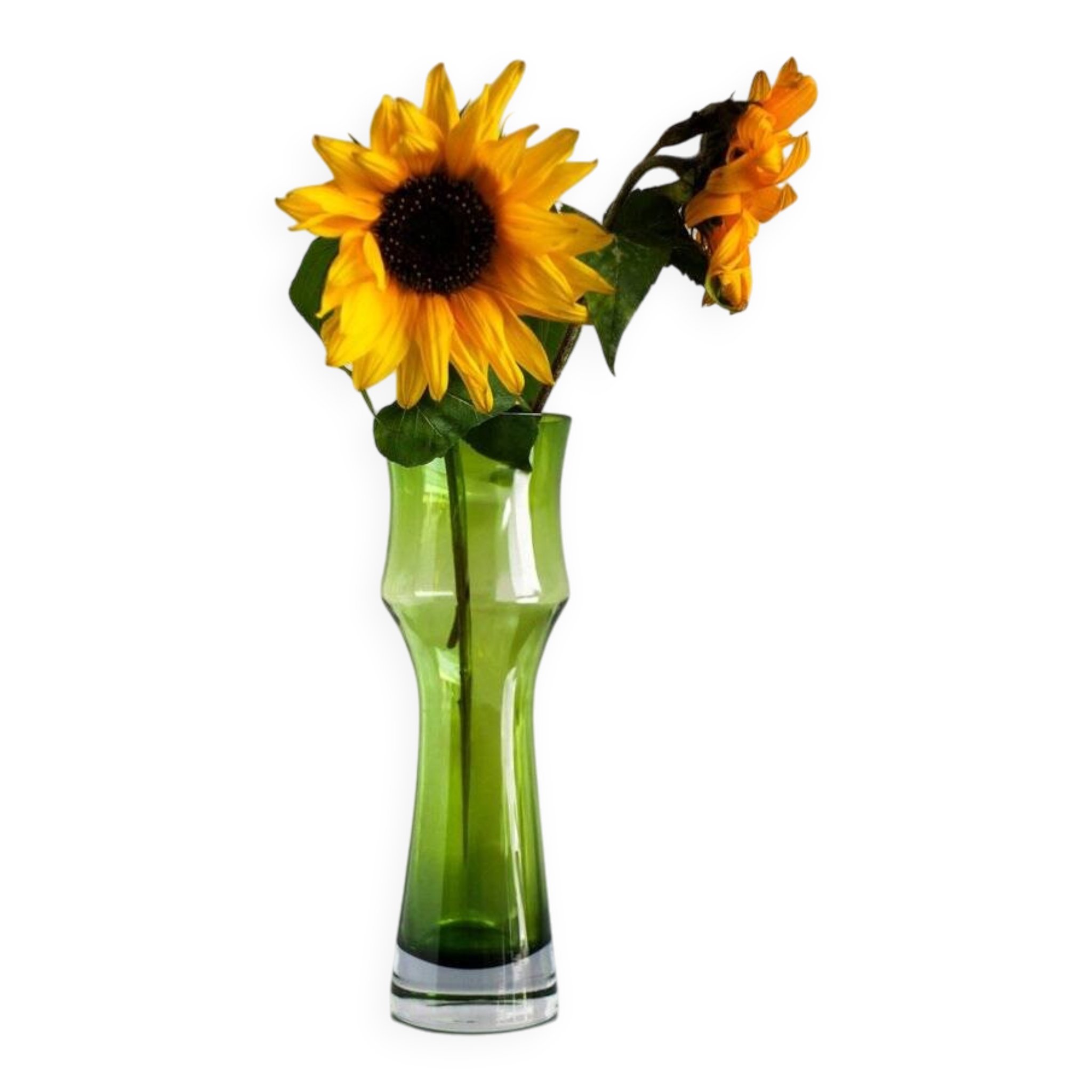 Vase en verre moderne du milieu du siècle par Bo Borgström pour Åseda