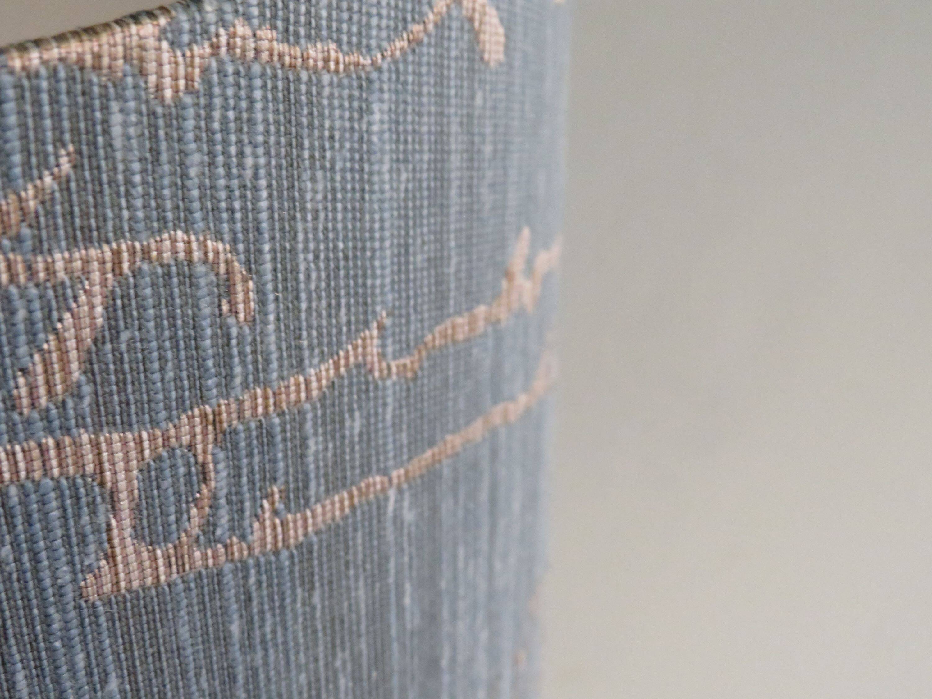 Lampe de table vintage en céramique avec abat-jour sur mesure.