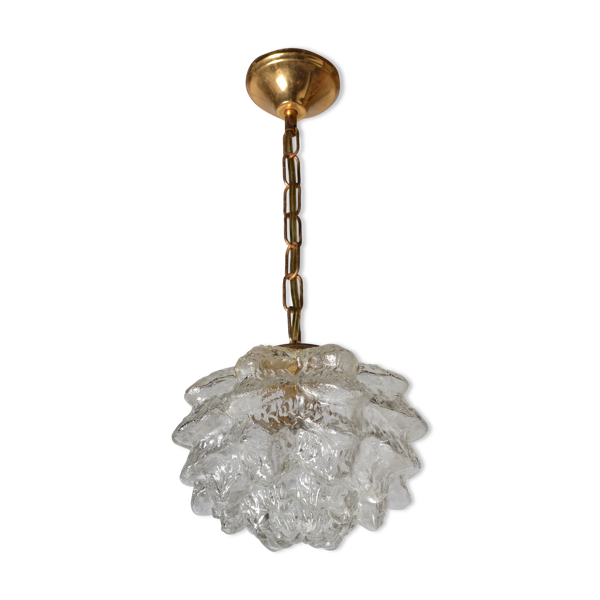 Suspension en verre fjaerkost forme artichaud