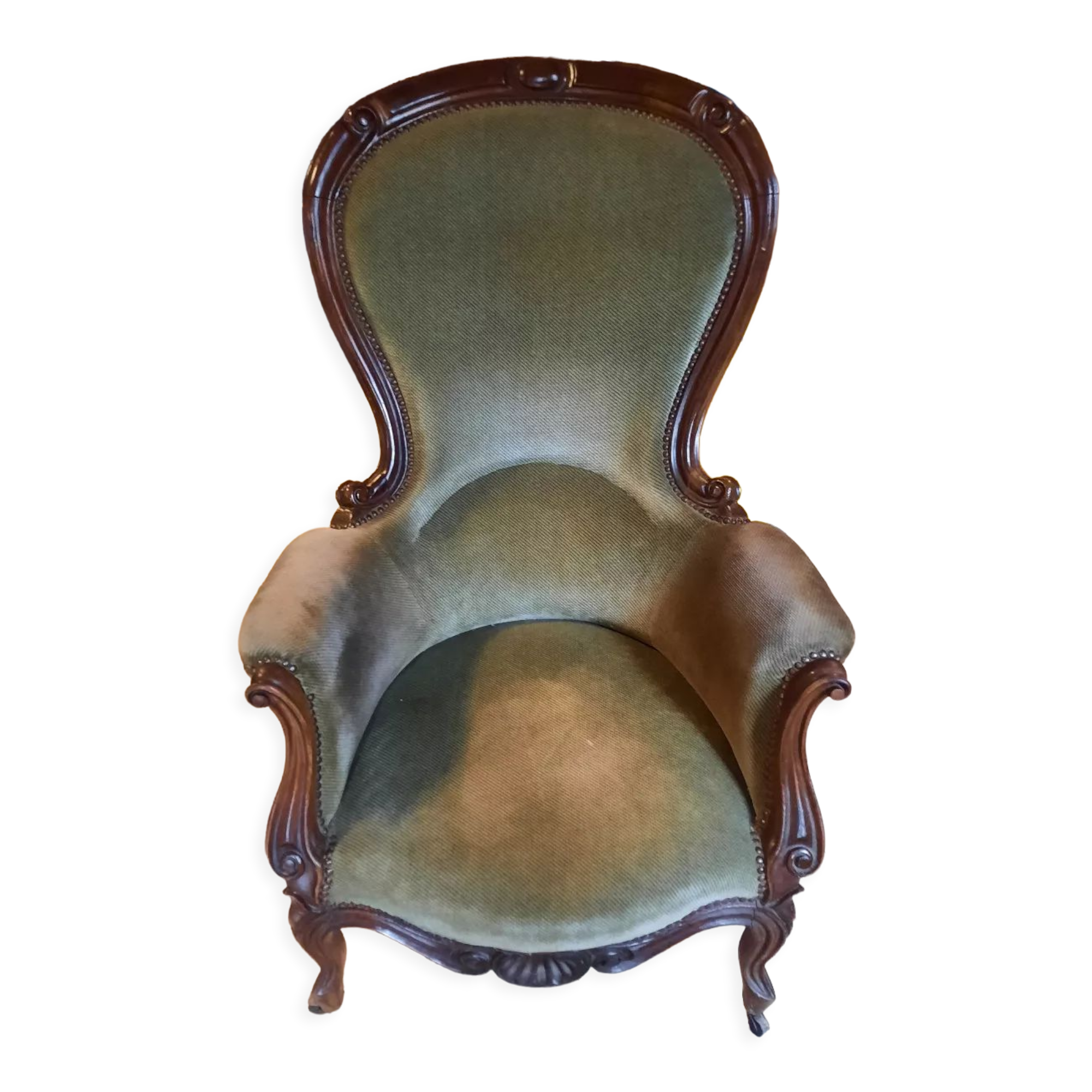 Armchair bergère style Louis Philippe