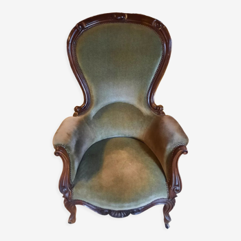 Armchair bergère style Louis Philippe