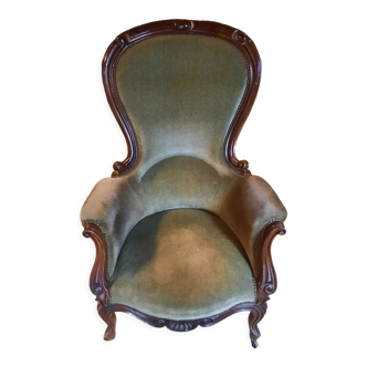 Fauteuil bergère style Louis Philippe