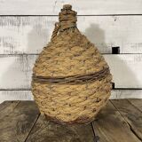 Rush and wicker demijohn