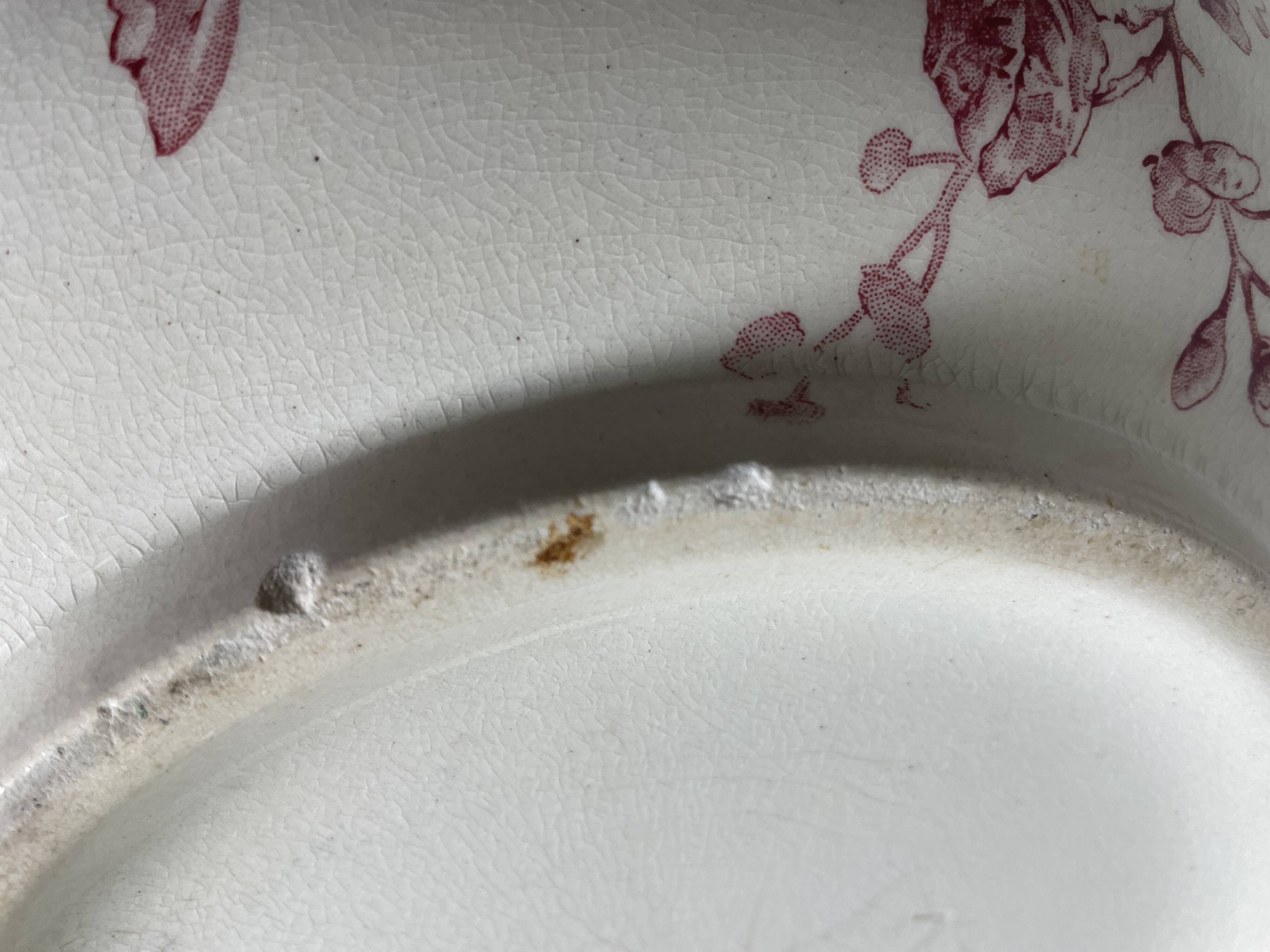 Gien porcelain serving dish, Normandy Flowers model