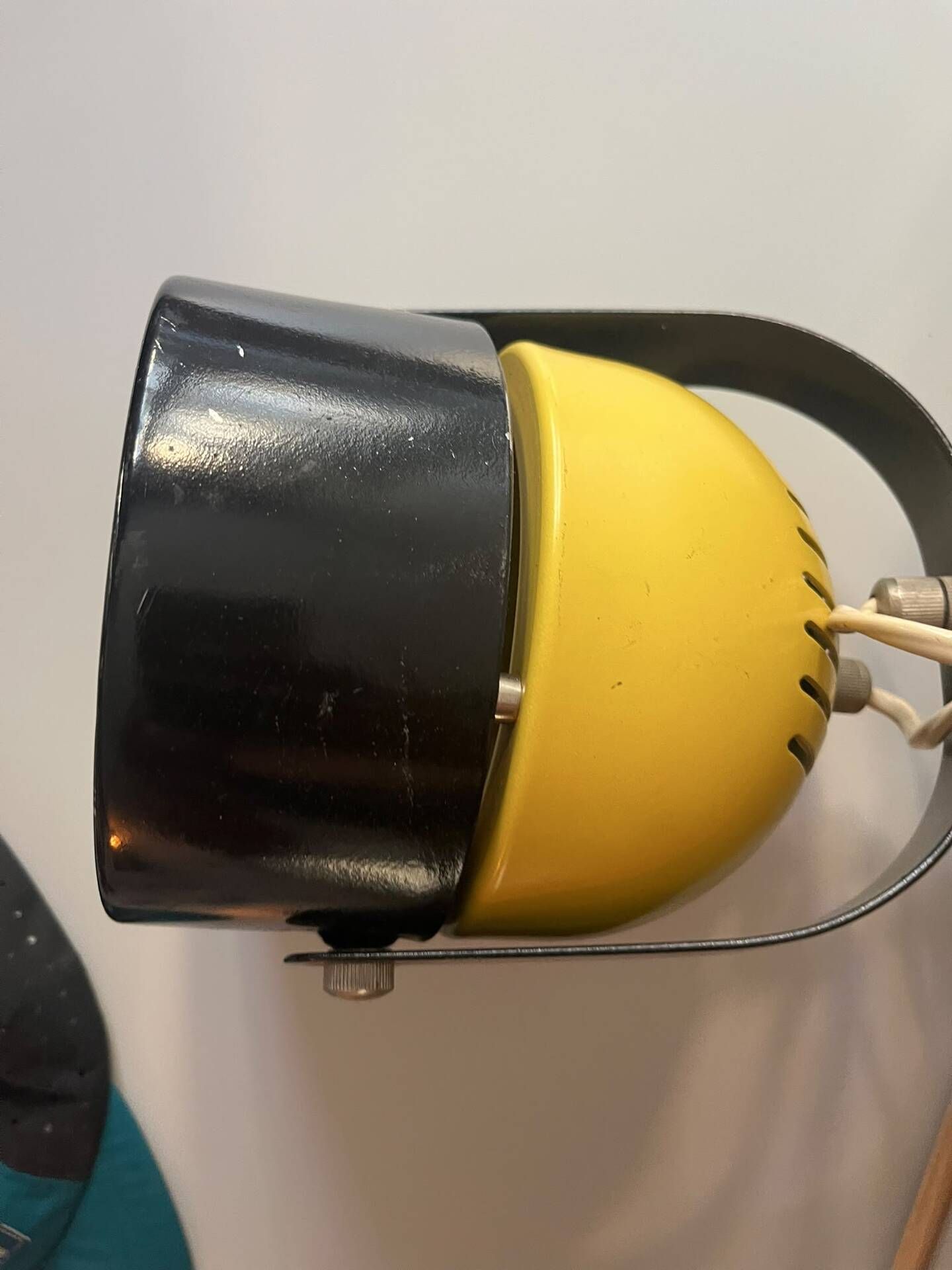 Vintage space age lamp metal 3 eyeball globes