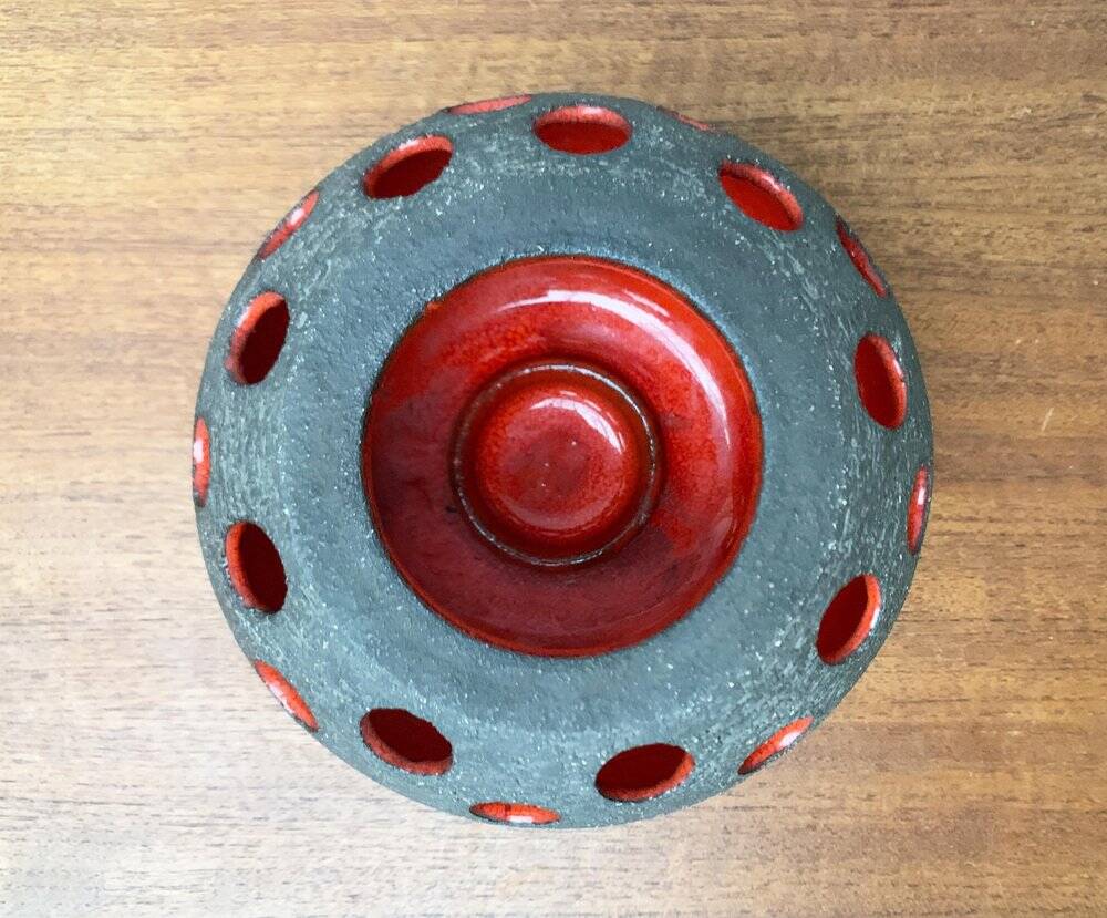 Danish studio candlestick from the mid-century by Lovemose, 1960s.