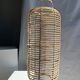 Large lantern-shaped rattan pendant lamp H50 D24